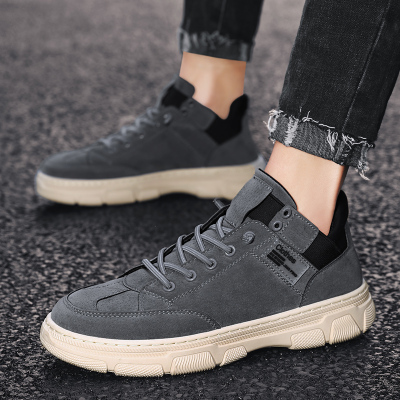 Ideamini男鞋秋季英伦风工装韩版潮流休闲百搭男士户外低帮马丁靴冬季潮鞋靴子