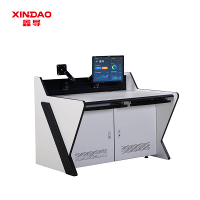 鑫导 监控调度操作台 A白色桌面双联 套