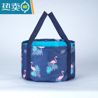 敬平热卖折叠水桶 旅行便携泡脚袋大号 桶伸缩脸盆宿舍防水塑料洗衣盆