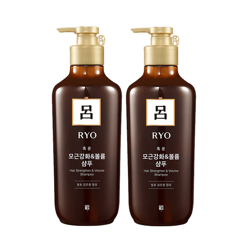 [免邮免税]ryo吕 韩国棕吕防脱固发滋养洗发水550ml[2瓶装]
