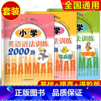 小学英语语法训练2000题+提高版+进阶版(3本) 小学通用 [正版]小学英语语法训练2000题 基础+提高版+进阶版全