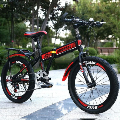 折叠儿童山地变速自行车12-20-22-24寸男女孩单车中小学生脚踏车
