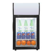 捷盛（JS）SC-42L 42升 迷你冰吧 家用商用带灯箱小冷柜 立式茶叶饮料冷藏保鲜展示柜 左开门 玻璃门小冰箱小冷柜