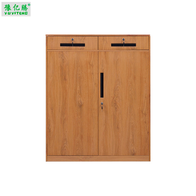 豫亿腾 木纹转印钢制二斗半节矮柜,档案柜,器械柜,钢制文件柜,更衣柜,办公抽屉铁皮柜,资料柜,木纹转印,加厚0.8mm