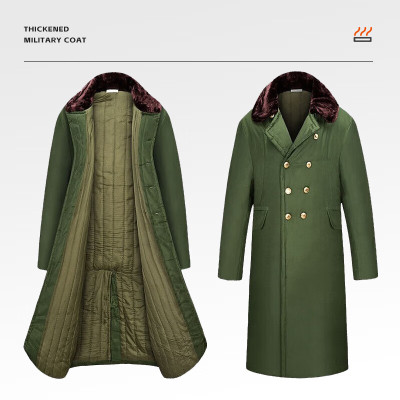 大棉衣1.2米绿色棉里 棉大衣男加厚