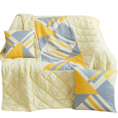 洁丽雅毛毯45*45cm抱枕被四季两用办公室午睡毯子二合一枕头JF-240002