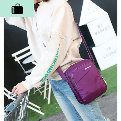 超轻防水牛津布女包 休闲斜背包简约百搭单肩斜挎包小包包旅游包NEW LAKE女斜挎包