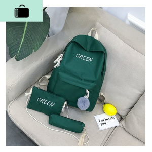 ins超火双肩包中小学生书包女韩版简约百搭高中学生初中旅行背包NEW LAKE