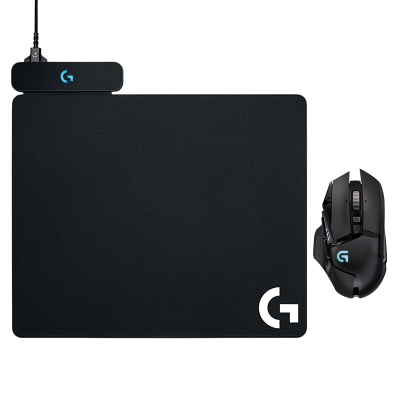 罗技GG502创世者无线电竞游戏鼠标吃鸡宏英雄联盟CF+POWERPLAY充电鼠标垫