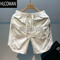 HLCOMAN速干短裤男士潮牌五分裤美式高街运动2023夏季薄款篮球大裤衩