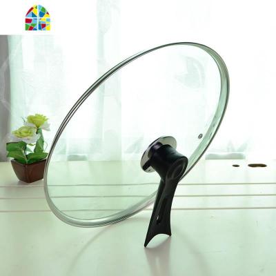 23CM-34CM锅盖钢化盖不锈钢炒锅盖子平底锅盖通用炒菜锅盖。 FENGHOU 加厚款27CM立盖