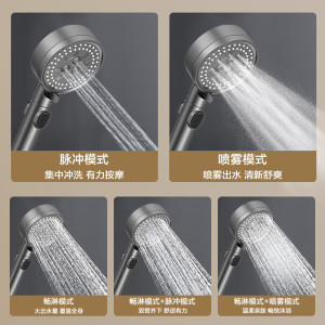 四季沐歌(MICOE)花洒增压沐浴花洒喷头套装淋浴喷头软管花洒套装手持花洒