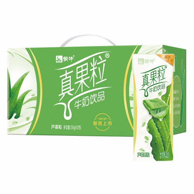 蒙牛 真果粒牛奶饮品 芦荟果粒 250ml*12盒