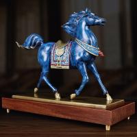 美帮汇铜马摆件现代简约客厅马工艺品复古唐马骏马商务礼品