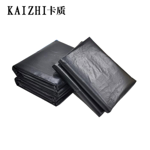 卡质 平口大垃圾袋大号加厚特大黑色酒店物业超大塑料袋 (黑)宽80x长100x厚4.5丝 100个/包