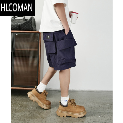 HLCOMANyuya2025新款男生短裤工装短裤男士潮牌宽松夏季五分裤
