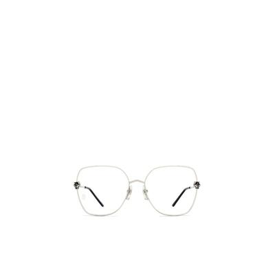 卡地亚(Cartier)女士金属材质透明镜片徽标装饰时尚百搭配饰太阳 白色