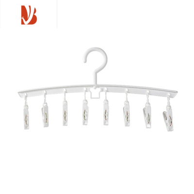 三维工匠多夹子晾衣架家用阳台宿舍晒内衣袜子器晒衣服架子带夹子晾衣撑