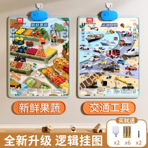 婴儿消耗体力玩具6个月以上宝宝早教有声挂图磨耳朵女孩8益智礼物