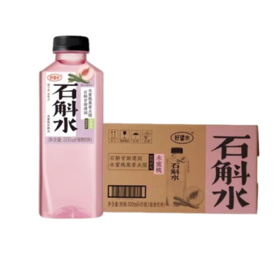 好望水石斛水水蜜桃风味饮料500ml*15瓶0添加蔗糖植物饮料