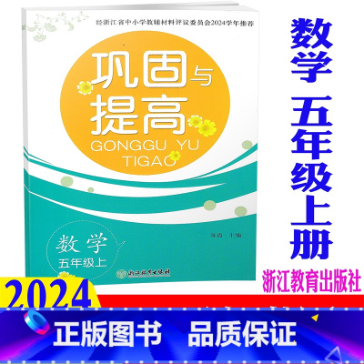 数学 五年级上 [正版]2024新版 巩固与提高 数学 五年级上册/5年级上 人教版 浙江教育出版社 小学单元期中期末综
