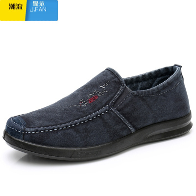 聚范新款老北京布鞋男鞋单鞋轻便舒适休闲帆布鞋防滑软底板鞋