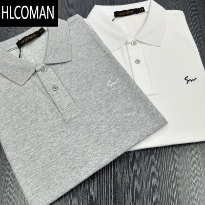 HLCOMAN[蜂巢珠地棉] 男士夏季商务高级百搭短袖衫-77101