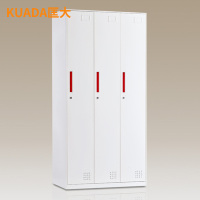 匡大更衣柜0.9米钢制窄边铁皮储物柜三门更衣柜KD-G1013