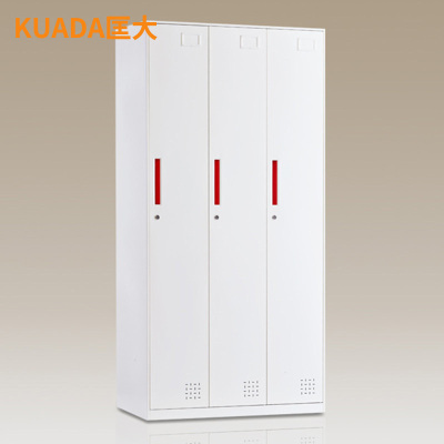 匡大更衣柜0.9米钢制窄边铁皮储物柜三门更衣柜KD-G1013