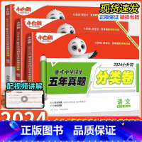 五年真题分类卷[语文+数学+英语] 小学升初中 [正版]2024版 万唯小白鸥小升初分类卷重点中学招生五年真题试卷语文数