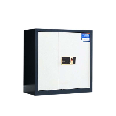 帅畅保密柜财务档案柜文件柜办公室资料储物柜保险柜矮柜灰白-指纹密码锁