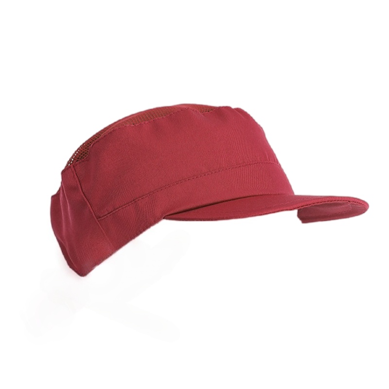 珂攸洋劳保防尘帽红色带网25*16*4cm包