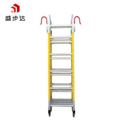 盛步达玻璃钢折叠挂梯子6米 SD-6JGT个