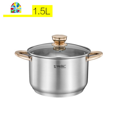 304不锈钢锅汤锅加厚家用煮锅小汤锅煲汤锅电磁炉大容量蒸锅 FENGHOU ZK20CM双耳适合2-3个人使用