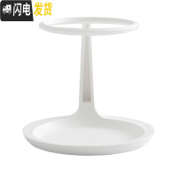 三维工匠月牙悬浮笔筒桌面收纳盒可爱多功能大容量少女心书桌高中学生文具时尚简约摆件商务办公室创意笔筒收纳盒 星耀白