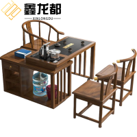 鑫龙都茶桌三椅1米套