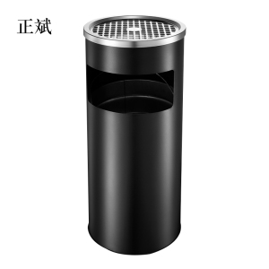 正斌不锈钢圆形大号商用垃圾桶酒店ktv大堂立式烟灰桶电梯口高档户外款