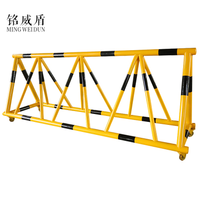 铭威盾拒马移动路障带刺防撞幼儿园隔离围栏医院学校门口挡车防冲撞护栏黄黑一米标价89—50管