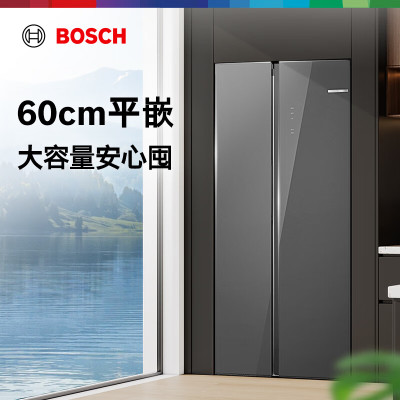 博世(BOSCH)K1A98EA59C 冰箱[60cm超薄平嵌]512升大容量双开门对开门变频家用电冰箱变温保鲜