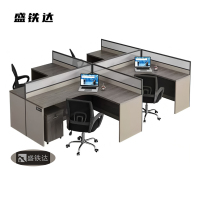 盛铁达 T型四人位2400*2800*1100mm STD-XXPF11 张