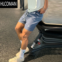 HLCOMAN健身短裤男夏季跑步训练速干运动裤四分不过膝弹力深蹲美式三分裤
