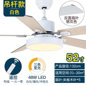 苏宁放心购 北欧吊扇灯餐厅简约风扇灯客厅卧室家用大风力电扇带风扇吊灯静音