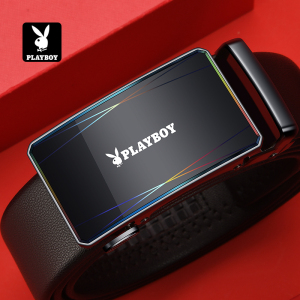 花花公子皮带真皮男士新款高档正品牛皮腰带送爸爸男友礼物裤带潮