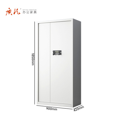 苏宁 质凡 办公家具 通体带斗保密柜电子密码锁/ZF-BMG153/900*420*1850mm/厚度1.0mm