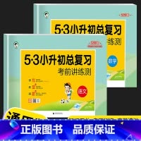 [2本]小升初总复习-语文+数学 小学升初中 [正版]53小升初系统总复习2023全套语文数学英语人教版小学六年级下册试