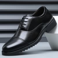 高档洞洞皮鞋男士真皮透气商务正装三接头工作皮鞋凉鞋镂空男鞋子