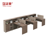 正赞 办公桌电脑桌屏风工位三人位 1500*4200*1100mm