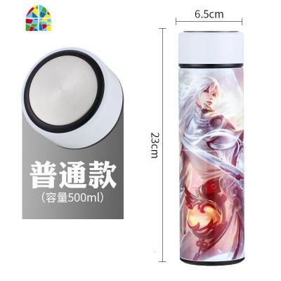 测温保温杯定制照片印照片水杯来图片制作创意diy个性潮流杯子 FENGHOU 白色(普通盖)+杯刷