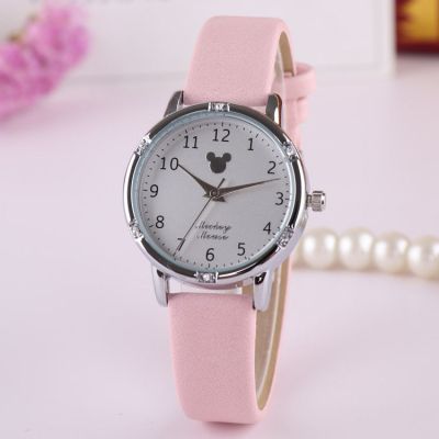 铭侣石英表男女情侣新款儿童手表女孩电子防水石英表中小学生女时尚潮流简约皮带腕表