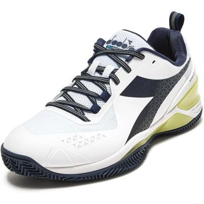 迪亚多纳(DIADORA)男子网球鞋专业缓震透气抗磨损氯丁橡胶蓝白跑